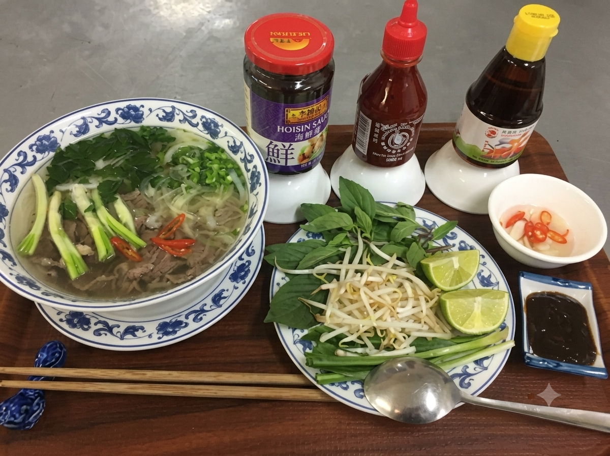 Zupa Pho w restauracji Rong-Vang