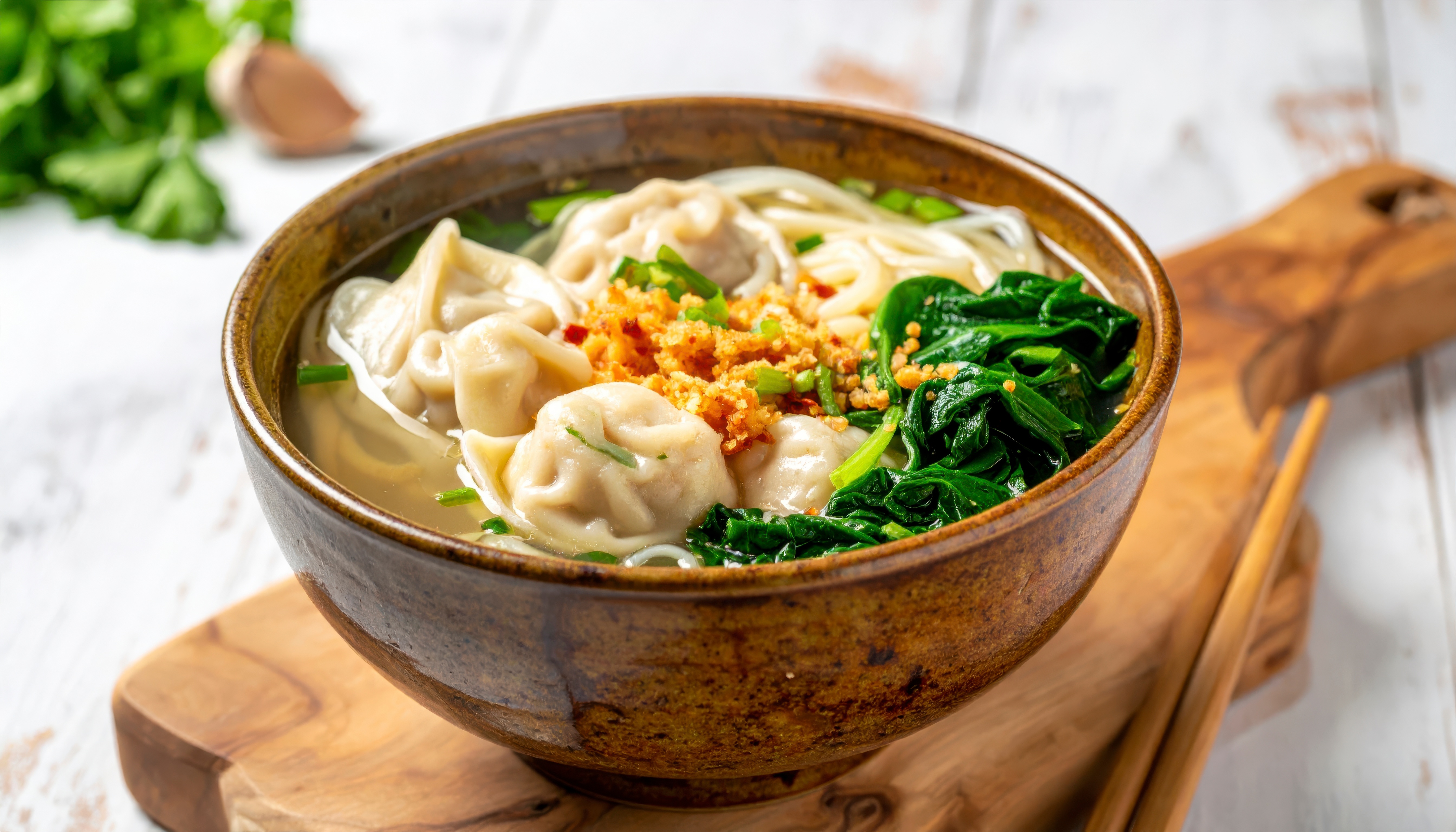 Zupa Wonton w stylu Hong Kong